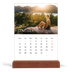 Easel Desk Calendar Portrait  — Simple serif [January]
