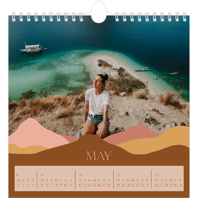 Square calendars  — Neutral mountains [cover]