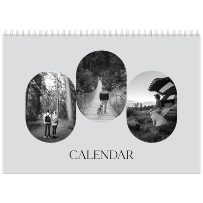 A4 Double Photo Calendar — Open road [cover]
