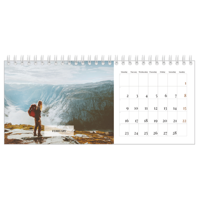 Desk calendars — Classic calendar [February]