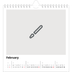 Square calendars  — Design your own product [February]