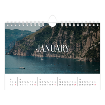 A5 Landscape Photo Calendar — Endless escape