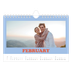 A5 Landscape Photo Calendar — Retro frames [February]