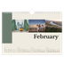 A4 Landscape Photo Calendar — Sights of the world [February]