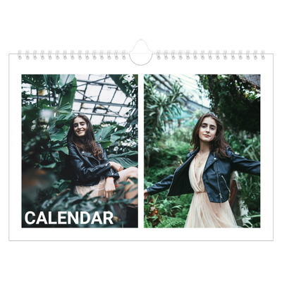 A4 Landscape Photo Calendar — Big month [cover]