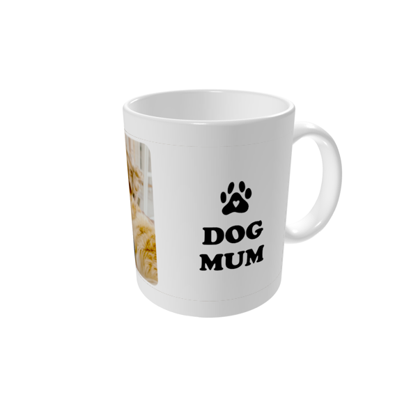 Personalised mugs — Dog mum - white