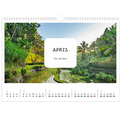 A3 Photo Calendar — Full story [April]