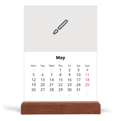 Easel Desk Calendar Portrait  — Design your own product [cover]