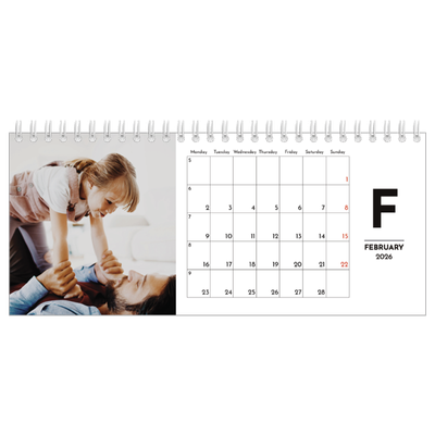 Desk calendars — Letter spotlight [February]