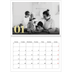A4 Double Photo Calendar — Large glitter numbers [January]