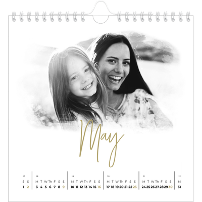 Square calendars  — Photo effects [May]