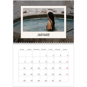 A4 Double Photo Calendar — The portrait edit