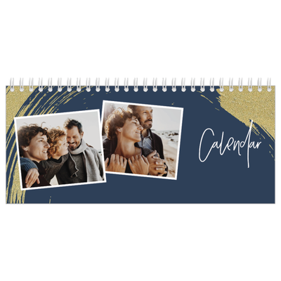 Desk calendars — Gold brush backgrounds [cover]