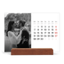 Easel Desk Calendar Landscape  — Elegant script [April]