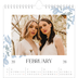 Square calendars  — Elegant floral [February]