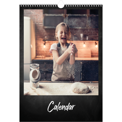 A3 photo calendars — Chalkboard style [cover]