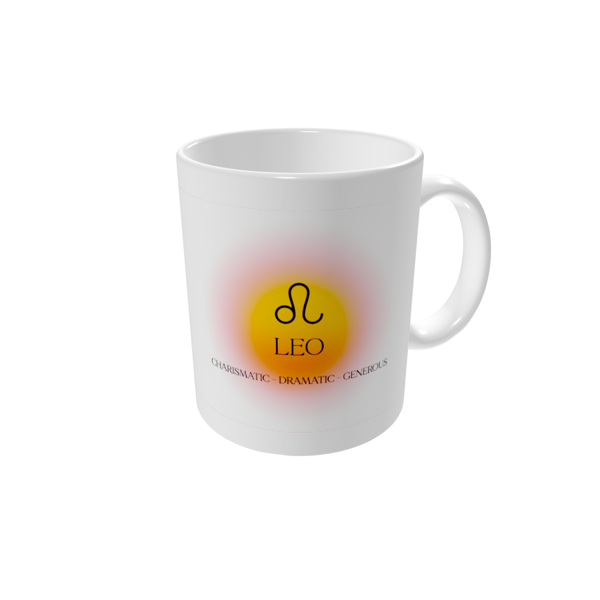 Personalised mugs — Astrology gradients - Leo