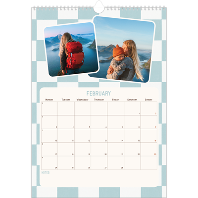 A3 photo calendars — Retro patterns [February]