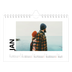 A5 Landscape Photo Calendar — Big date [January]