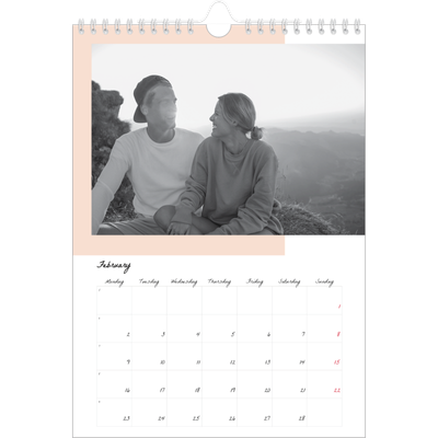 A4 Photo Calendar — Colour screens [February]
