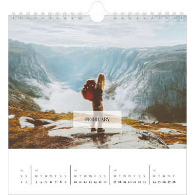 Square calendars  — Classic calendar [February]