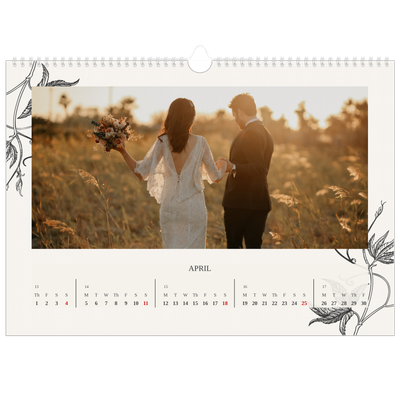 A3 Photo Calendar — Ink & ivy [April]