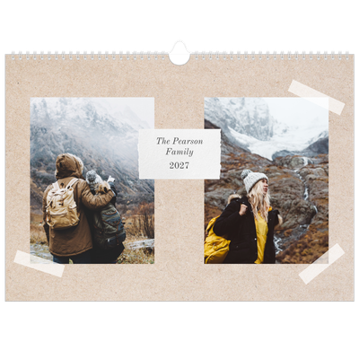 Family Planners A3 Landscape — Crafted Planner - Family of 5 [cover]