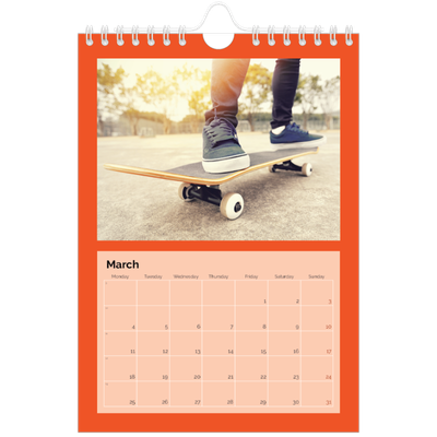 A5 Photo Calendar — Bright and bold [March]