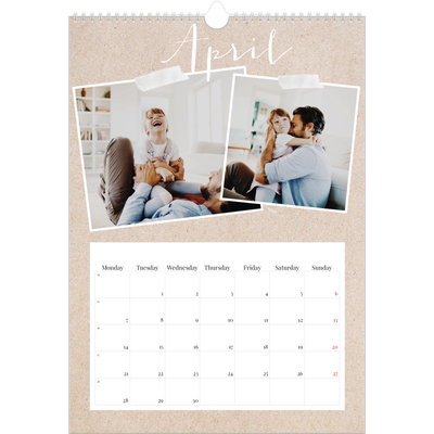 A3 photo calendars — Scrapbook calendar [April]