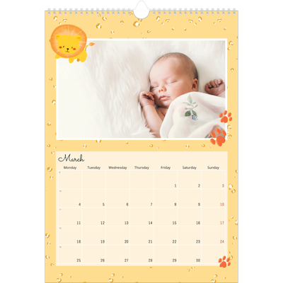 A3 photo calendars — Cute animals [March]