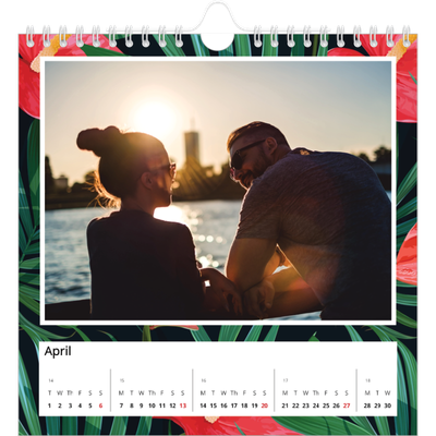 Square calendars  — Vivid plant life [April]