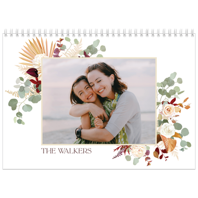 A4 Double Photo Calendar — Boho [cover]