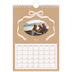 A5 Photo Calendar — Kraft and bow [April]