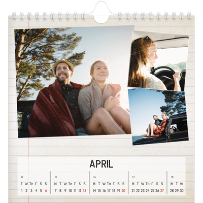 Square calendars  — Parts unknown [April]