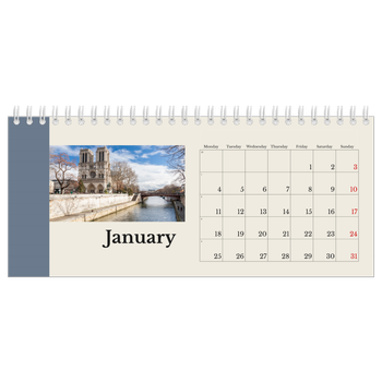 Desk Photo Calendar — Sights of the world