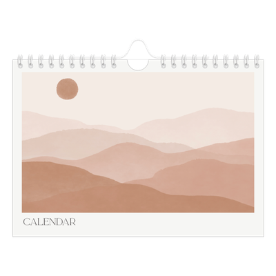 A5 Landscape Photo Calendar — Wellbeing quotes [cover]