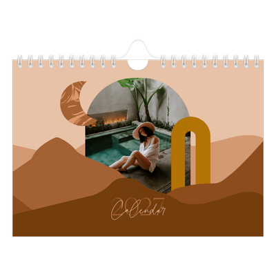 A5 Landscape Photo Calendar — Neutral mountains [cover]