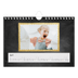 A5 Landscape Photo Calendar — Glitter frames [April]