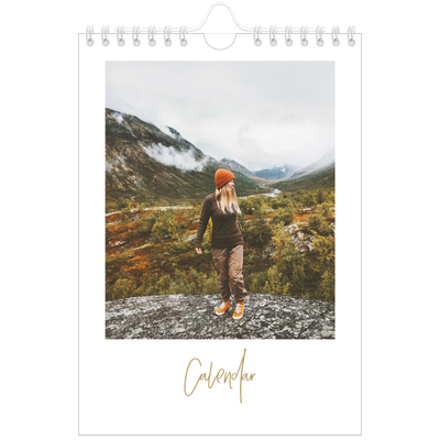 A5 Photo Calendar — Scribble text [cover]