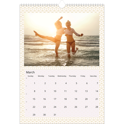 A3 photo calendars — Geometric [March]