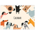 A3 Photo Calendar — Dog paws and doodles [cover]