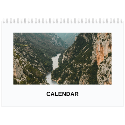 A4 Double Photo Calendar — Simple photo [cover]
