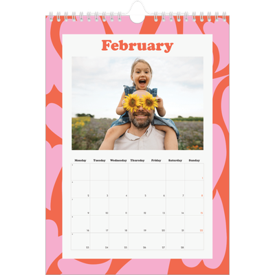 A4 Photo Calendar — Playing with pattern [February]