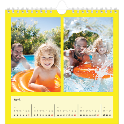 Square calendars  — Bright and bold [April]