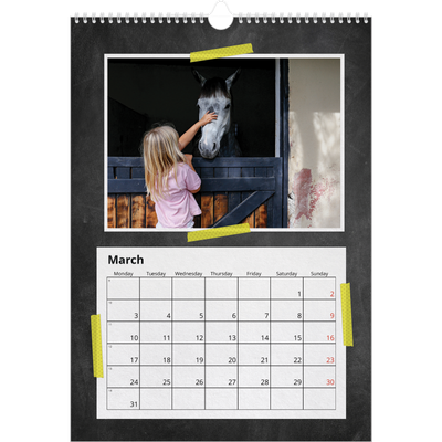 A3 photo calendars — Craft tape [March]