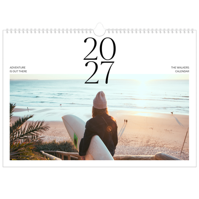 A3 Photo Calendar — Surfing sunsets [cover]