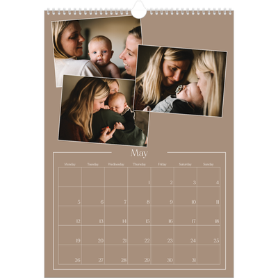 A3 photo calendars — Crafted memories [cover]