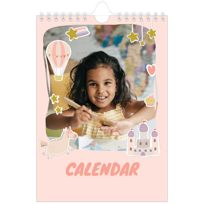 A5 Photo Calendar — Rainbow unicorn [cover]