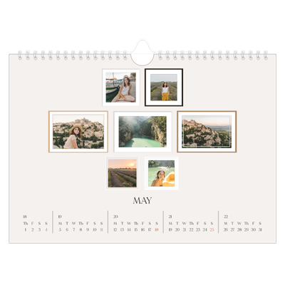 A4 Landscape Photo Calendar — Wall photo gallery [cover]