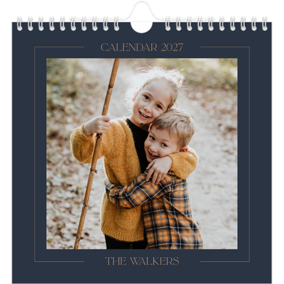 Square calendars  — Prussian blue [cover]